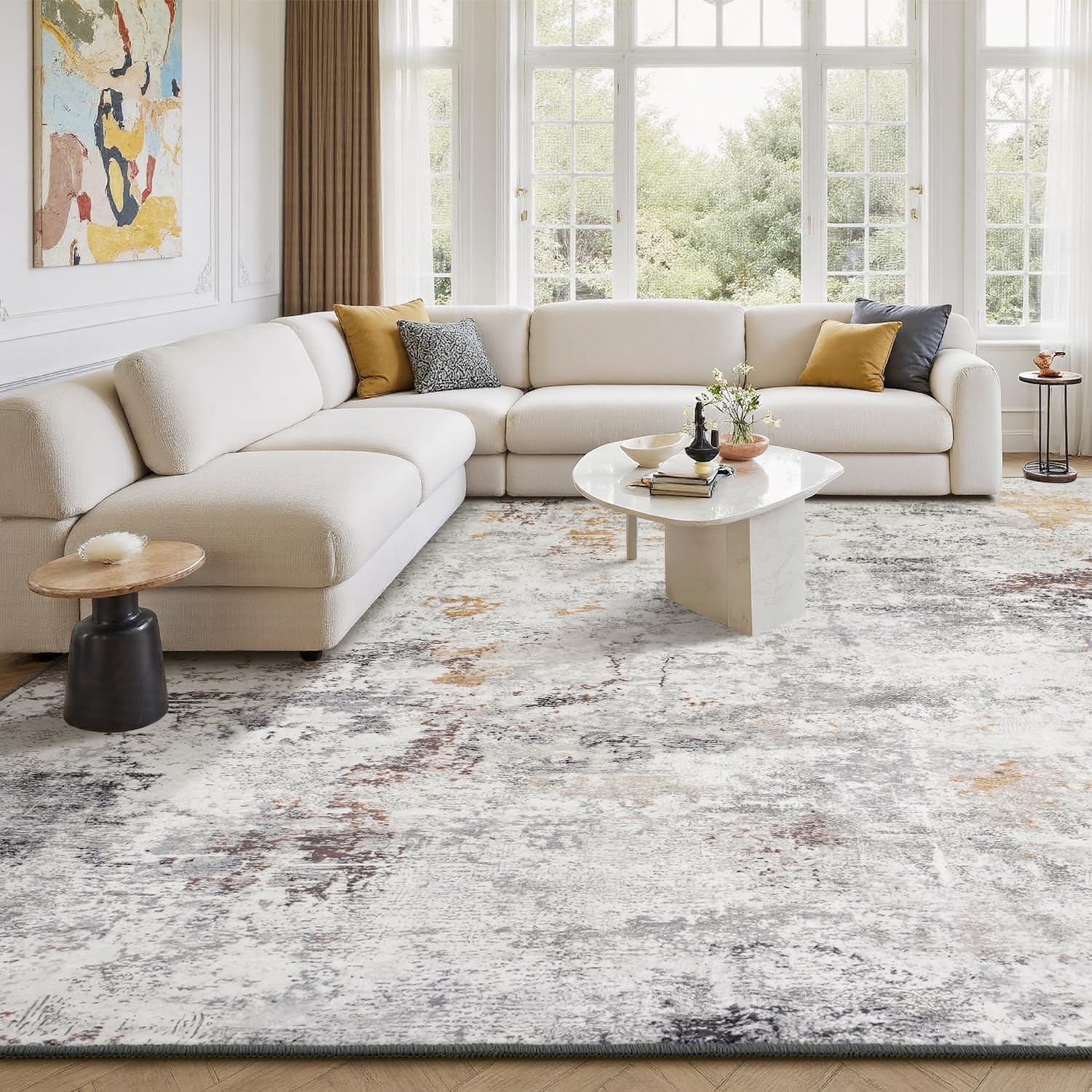 Maris Abstract Area Rug – Lessymo